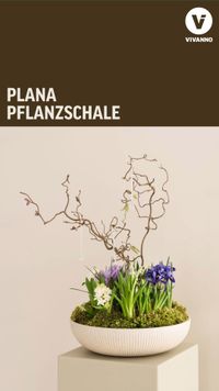 Pflanzschale Blumenschale Fiberglas PLANA Arbanerelief