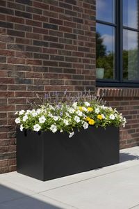Pflanzkübel Pflanztrog Fiberglas "Maxi", Anthrazit