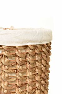 Korb Wäschekorb TINOZZA Wasserhyazinthe Natur