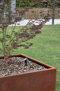 Pflanzkübel Hochbeet eckig Cortenstahl ECO Rostbraun