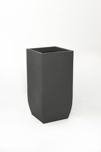 Pflanzkübel Blumenkübel Zink "Linea", Anthrazit
