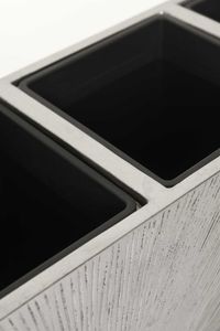 Raumteiler Fiberglas ELEMENTO 88x30x75 cm Silber