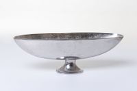Dekoschale Schale Tischdeko Metall Aluminium SAMBA Silber
