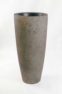 Pflanzkübel Blumenkübel Fiberglas CITY creme rough