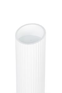 Windlichtsäule CANDRA Fiberglas 22x111 cm Weiß