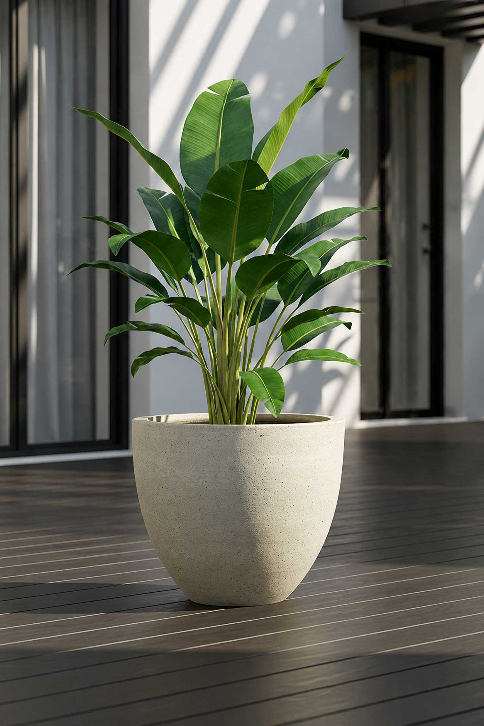 Pflanzkübel Blumentopf Fiberzement VIRINGO Dünenbeige