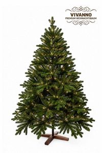 Künstlicher Premium Weihnachtsbaum Nordmanntanne LED, 180 cm hoch