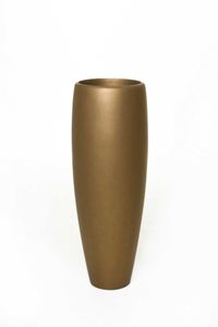 Pflanzkübel XELA Fiberglas 34x92 cm Gold