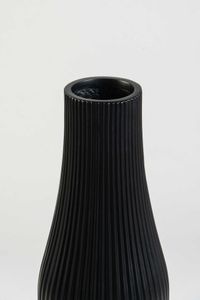 Bodenvase Fiberglas VERTIGO Schwarz Matt 