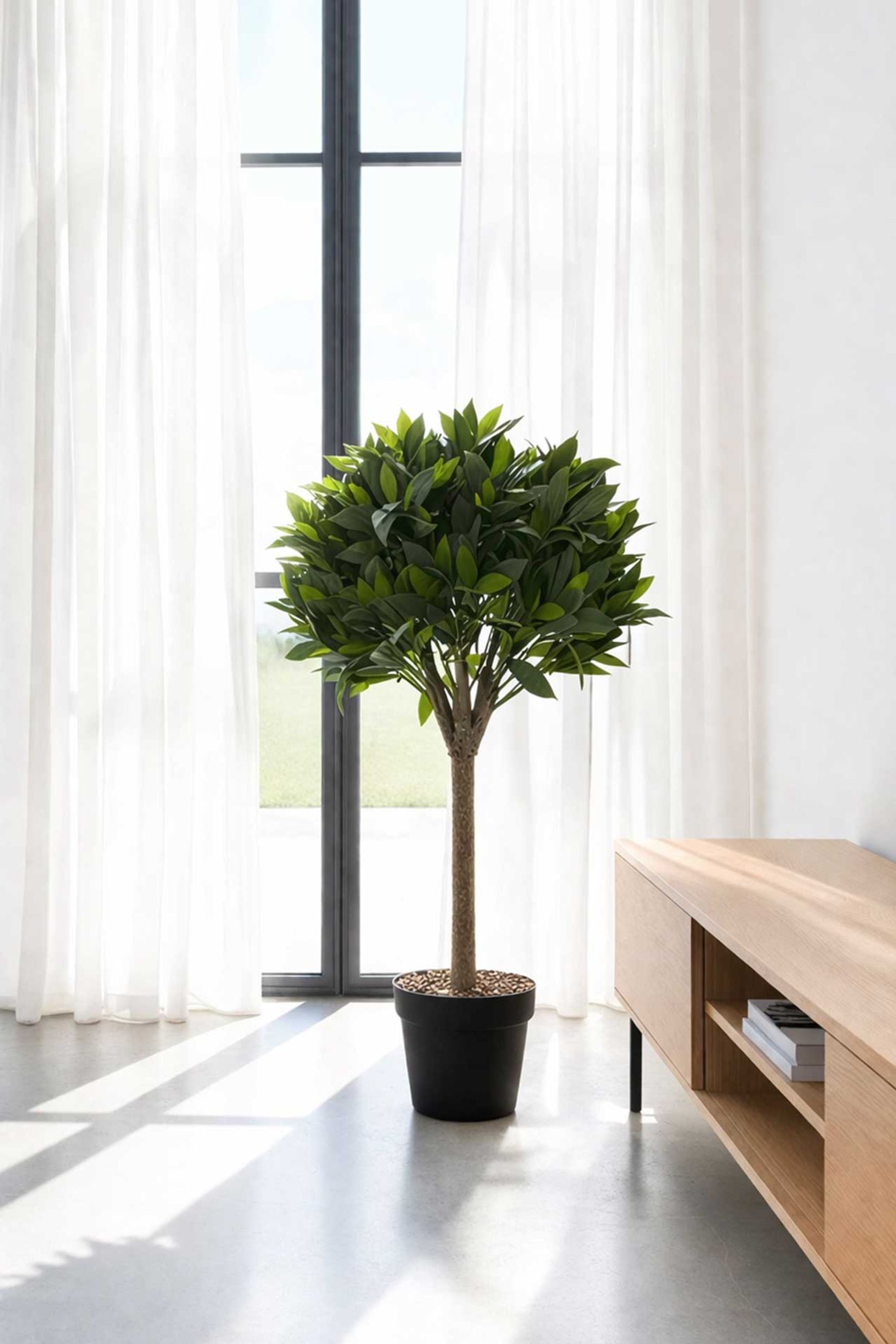 Kunstpflanze Lorbeer Baum im Topf LAURUS