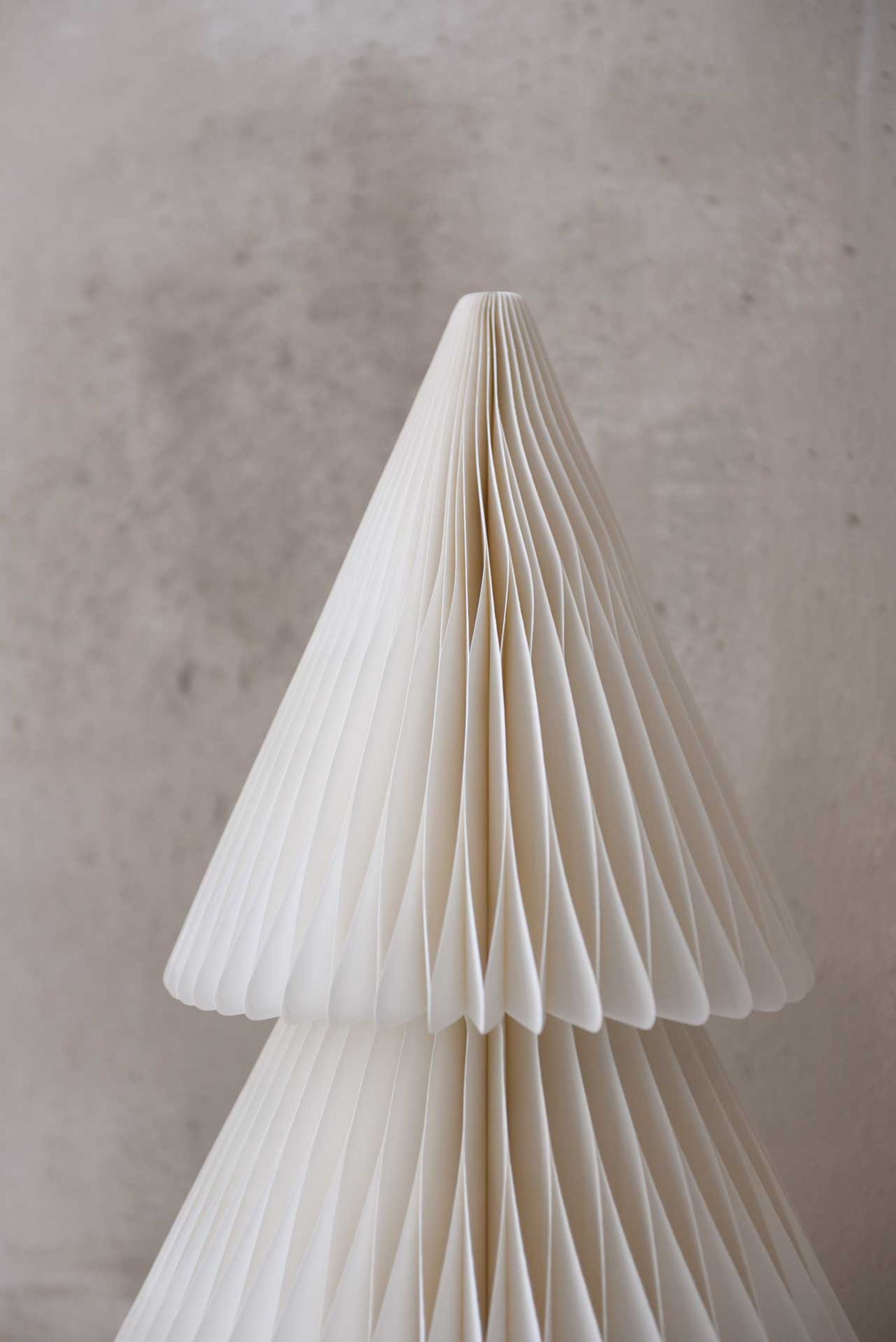 Deko-Baum Weihnachten aus faltbarem Papier PAPEL TREE weiß