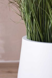 Blumentopf Pflanztopf Fiberglas GIRAR Weiß Matt