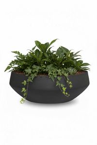 Pflanzschale Dekoschale Fiberglas SKRELLE Vulkangrau