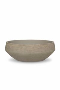 Pflanzschale Dekoschale Fiberglas SKRELLE Vulkanbeige