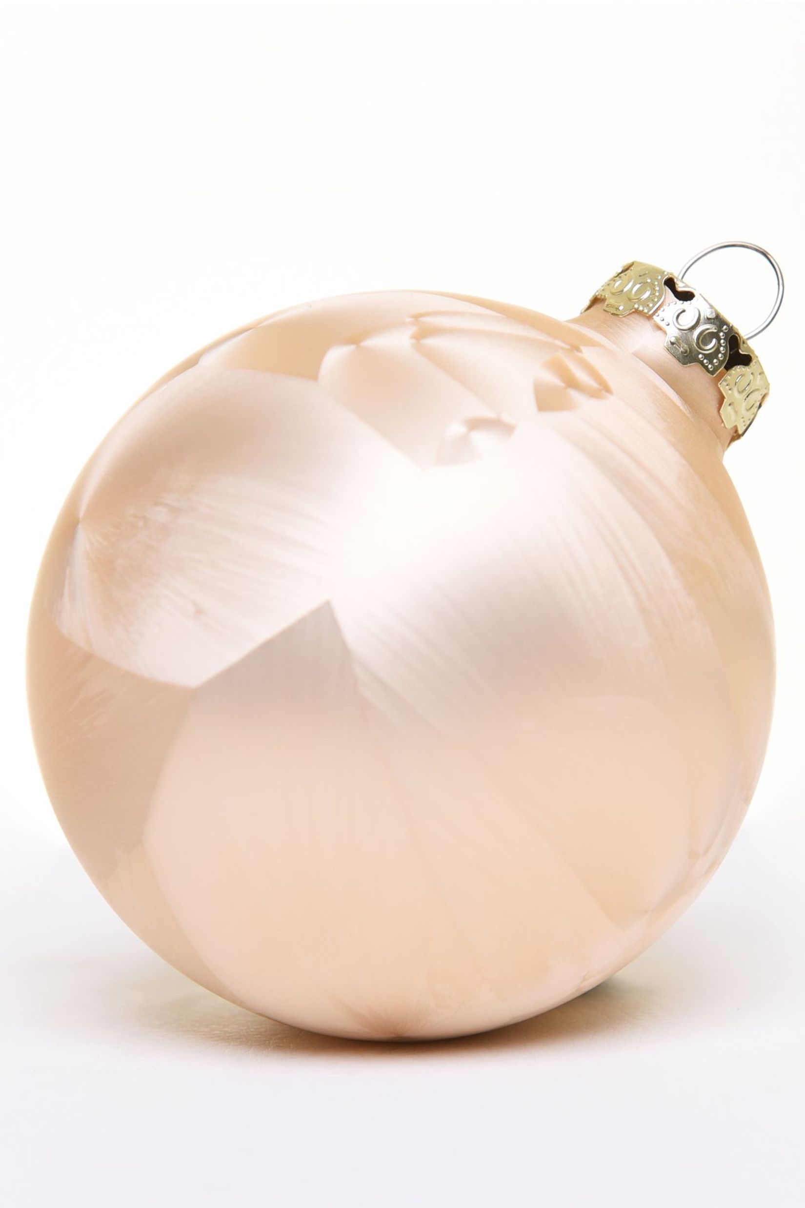 Weihnachtskugeln Weihnachtsbaumkugeln Glas Eislack Eis ICY Champagner
