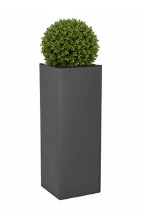 Pflanzkübel Blumenkübel Zink "Block", Anthrazit
