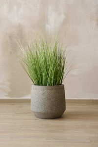 Pflanzkübel Blumentopf Fiberzement SASSO Erdgrau