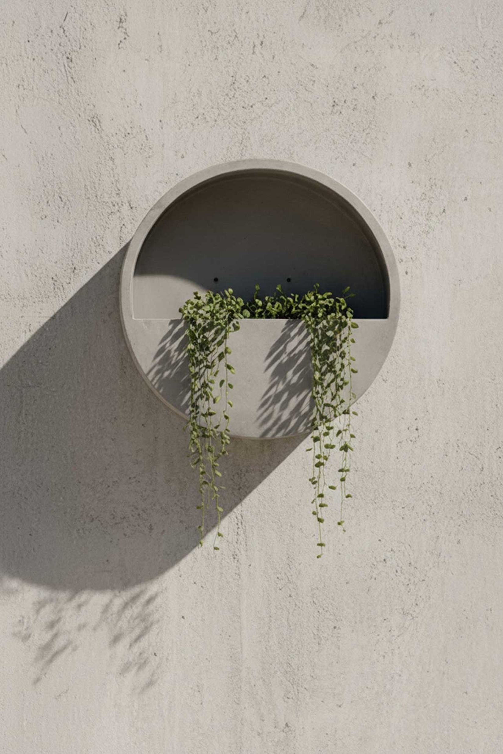 Wandtopf Wandkübel Wandblumentopf MURA Fiberglas Grau Wandtopf Wandkübel Wandblumentopf MURA Fiberglas Grau