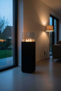 Windlicht Fiberglas Candela Skandischwarz