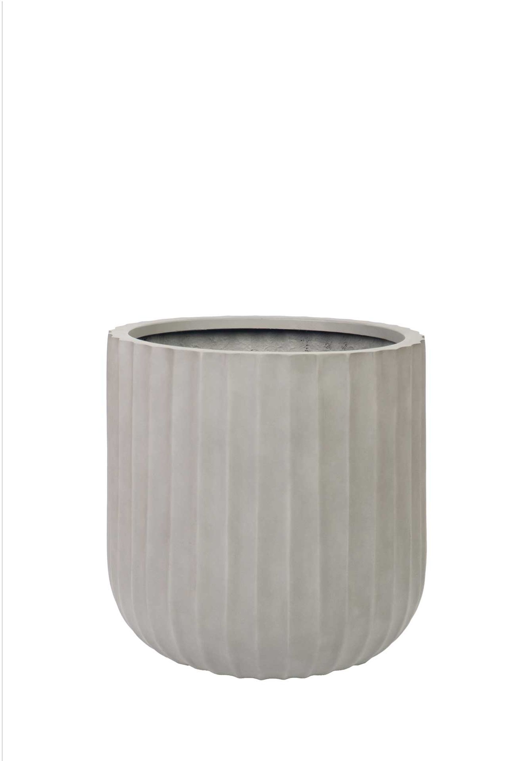 Blumentopf CHICO ARC Fiberglas 40x40 cm Grau Blumentopf CHICO ARC Fiberglas 40x40 cm Grau