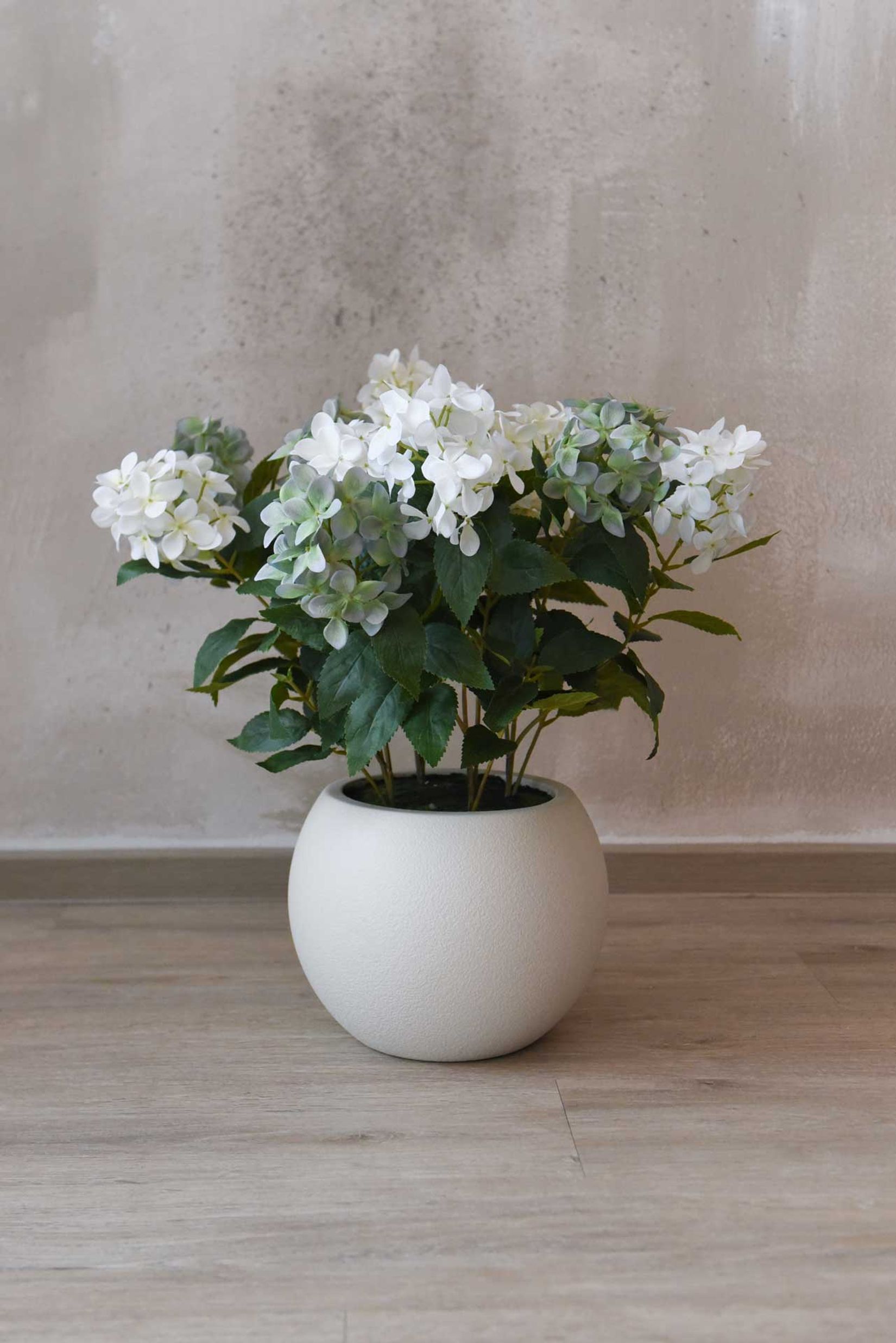 Kunstpflanze Hortensie im Topf Kunststoff HYDRANGA creme Kunstpflanze Hortensie im Topf Kunststoff HYDRANGA creme