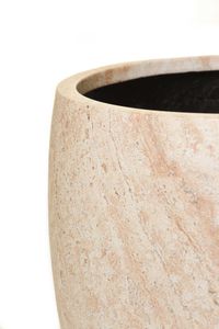 Pflanzkübel OVOLO Fiberglas 42x55 cm Beige