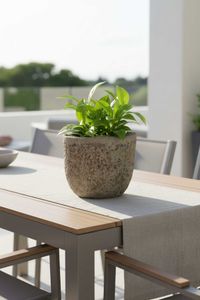 Pflanzkübel Blumentopf Fiberzement LONDA Erdgrau