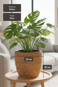 Pflanzkübel Rattan MASTELLO Natur