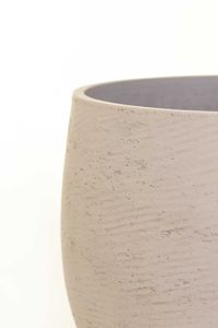 Pflanzkübel Blumentopf Fiberglas RAFIOT Creme