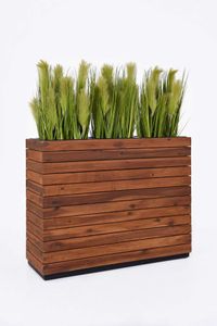 Pflanzkübel Sichtschutz Holz Akazie "Elemento" Braun