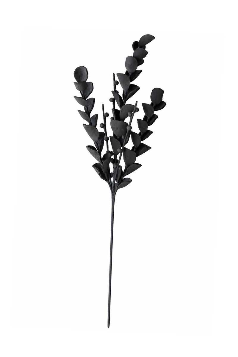 Deko Zweig Kunstzweig Eukalyptus EUKALUNA Schwarz 115 | 1111610