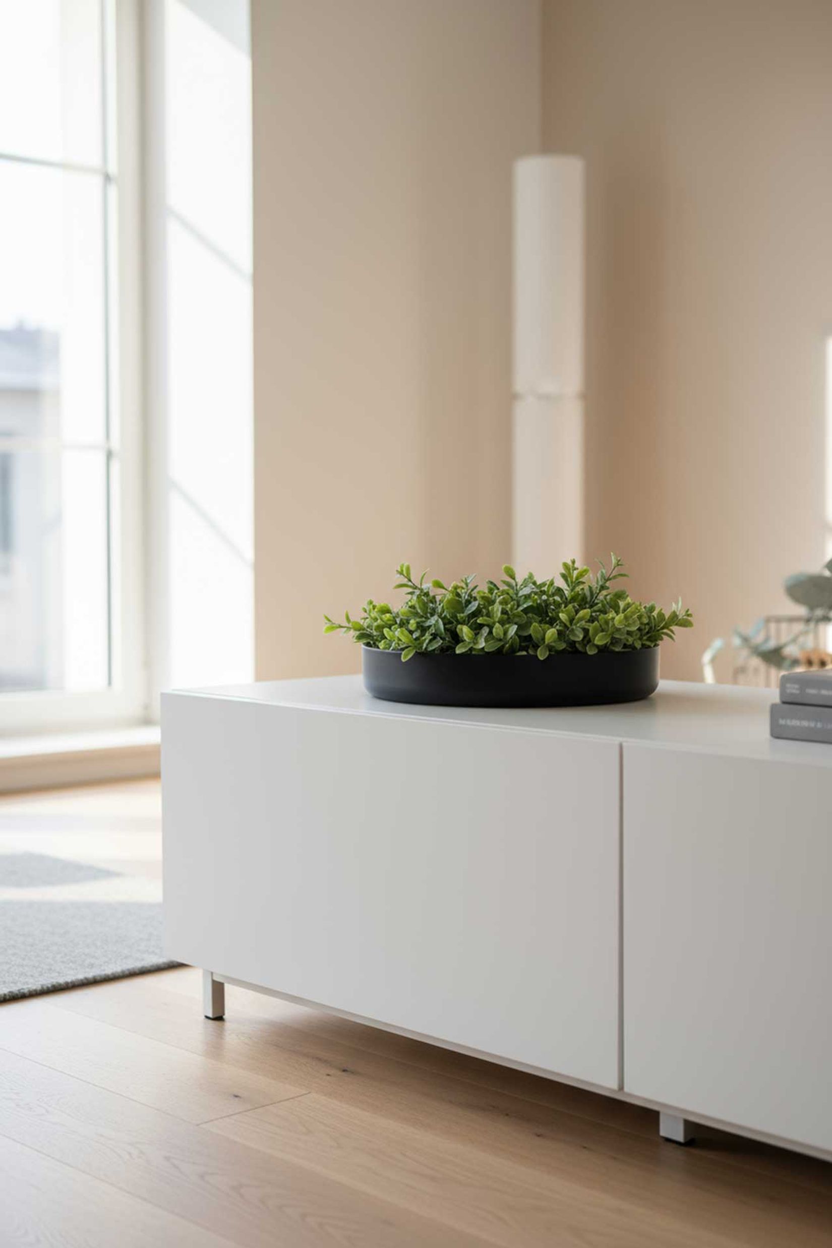 Pflanzschale Dekoschale Fiberglas ORYVEN Anthrazit