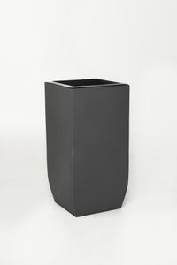 Pflanzkübel Blumenkübel Zink "Linea", Anthrazit