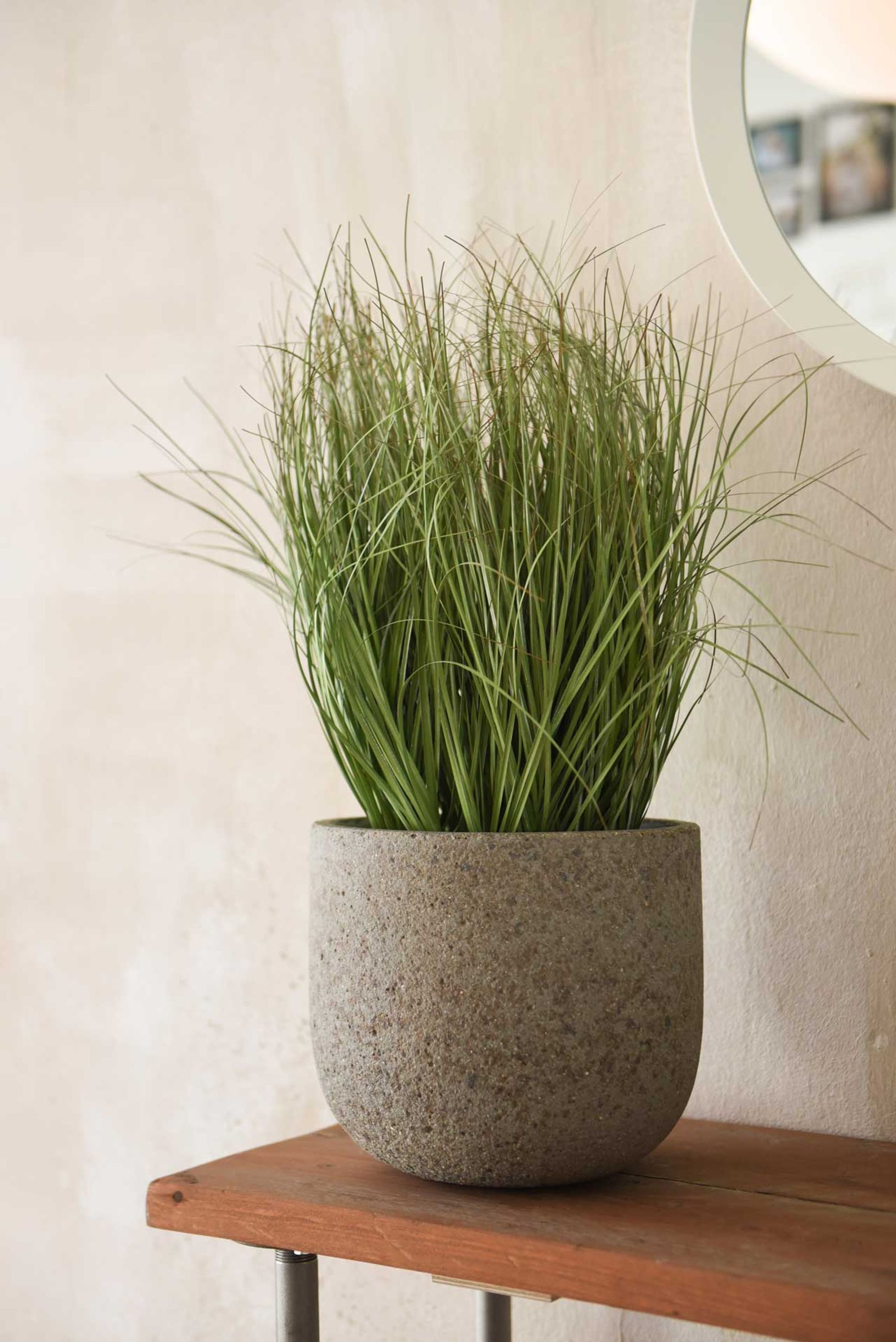 Pflanzkübel Blumentopf Fiberzement CALDO Erdgrau