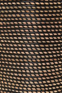 Pflanzkübel Rattan MACETA Schwarz Natur