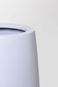 Exklusiver Pflanzkübel Fiberglas  MAGNUM Weiß Matt