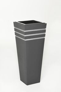 Pflanzkübel Blumenkübel Zink "New Classic", Anthrazit