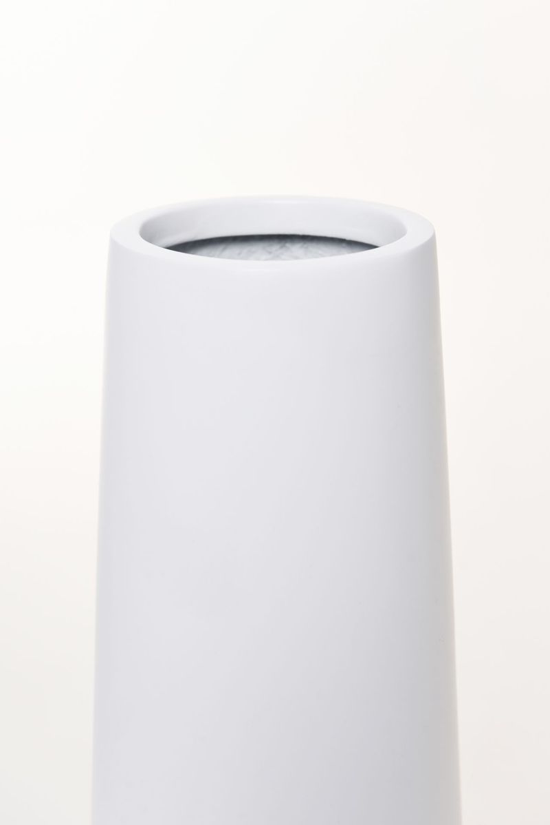 Bodenvase Standvase Fiberglas Weiß Matt ISONDRA | 9x80 cm | 6102108138