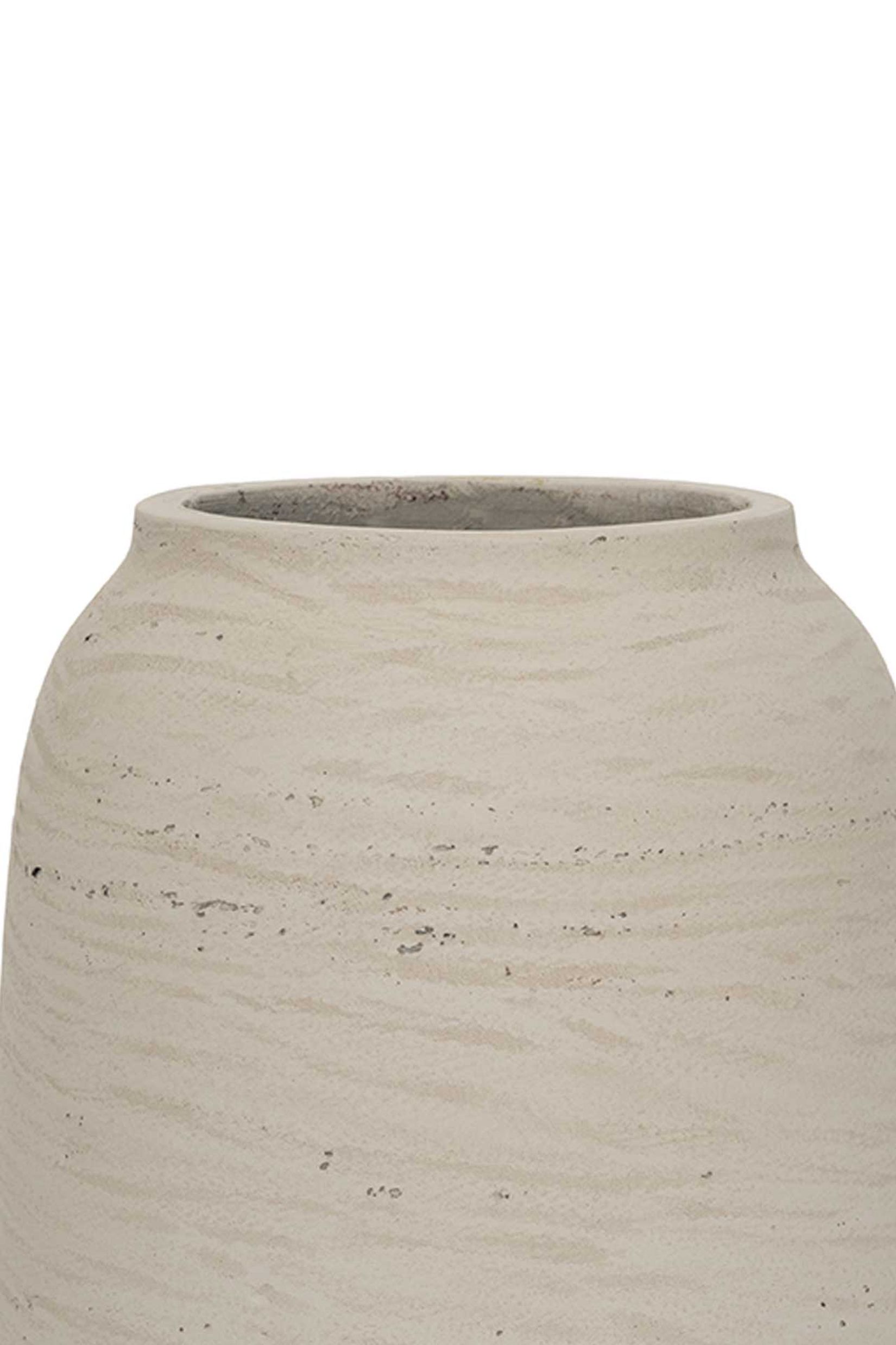 Tischvase MONTI Fiberglas 24x34 cm Beige Tischvase MONTI Fiberglas 24x34 cm Beige