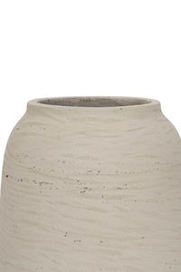 Tischvase MONTI Fiberglas 24x34 cm Beige Tischvase MONTI Fiberglas 24x34 cm Beige