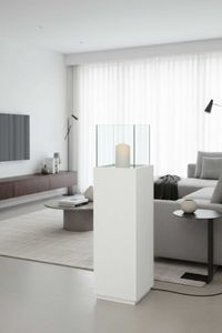 Windlicht Fiberglas CANDELA Skandiweiß