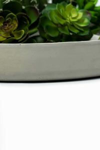 Pflanzschale Dekoschale Fiberglas ORYVEN Beton-Design Grau