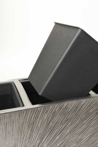 Raumteiler Fiberglas ELEMENTO 88x30x75 cm Silber