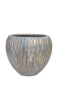 Pflanztopf DRAPER Fiberglas 39x34 cm Grau