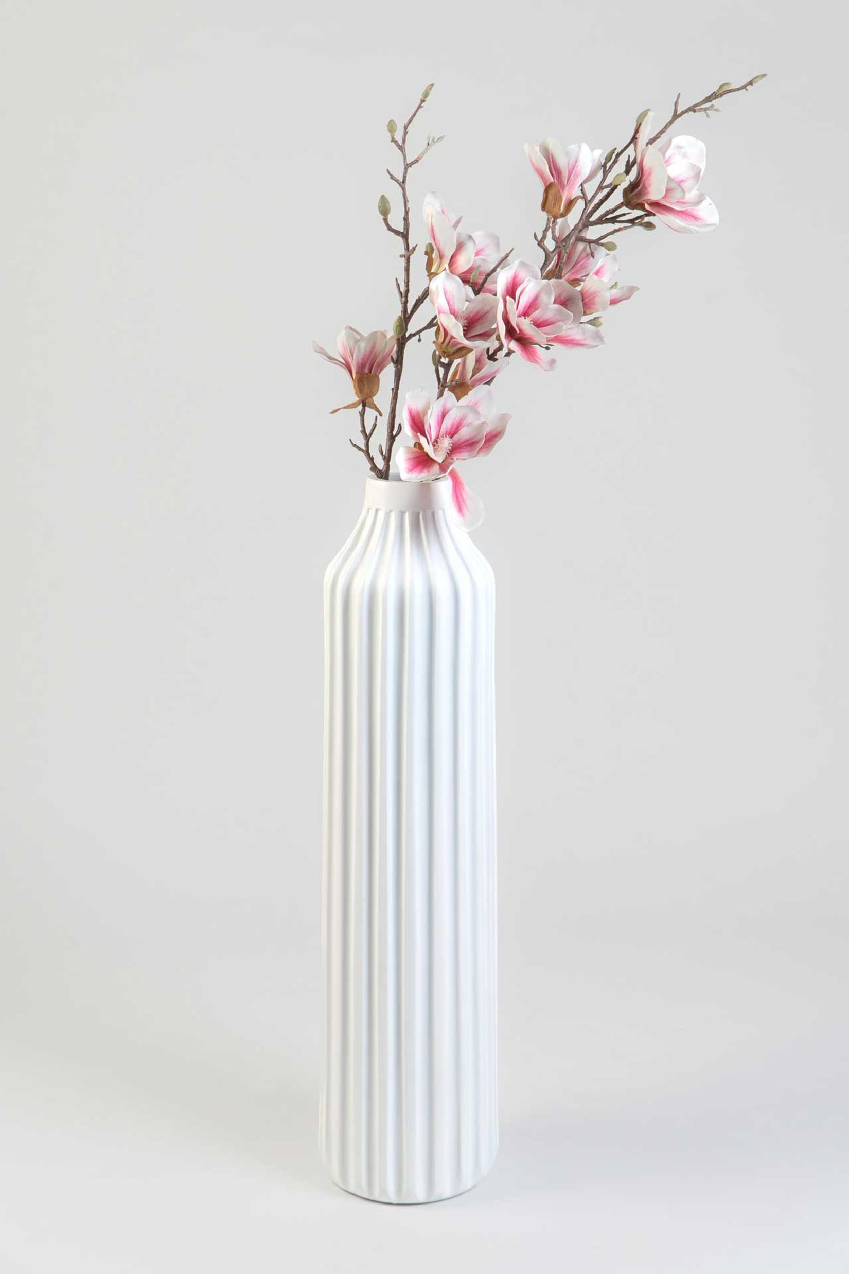Bodenvase Fiberglas VERTO Weiß Matt