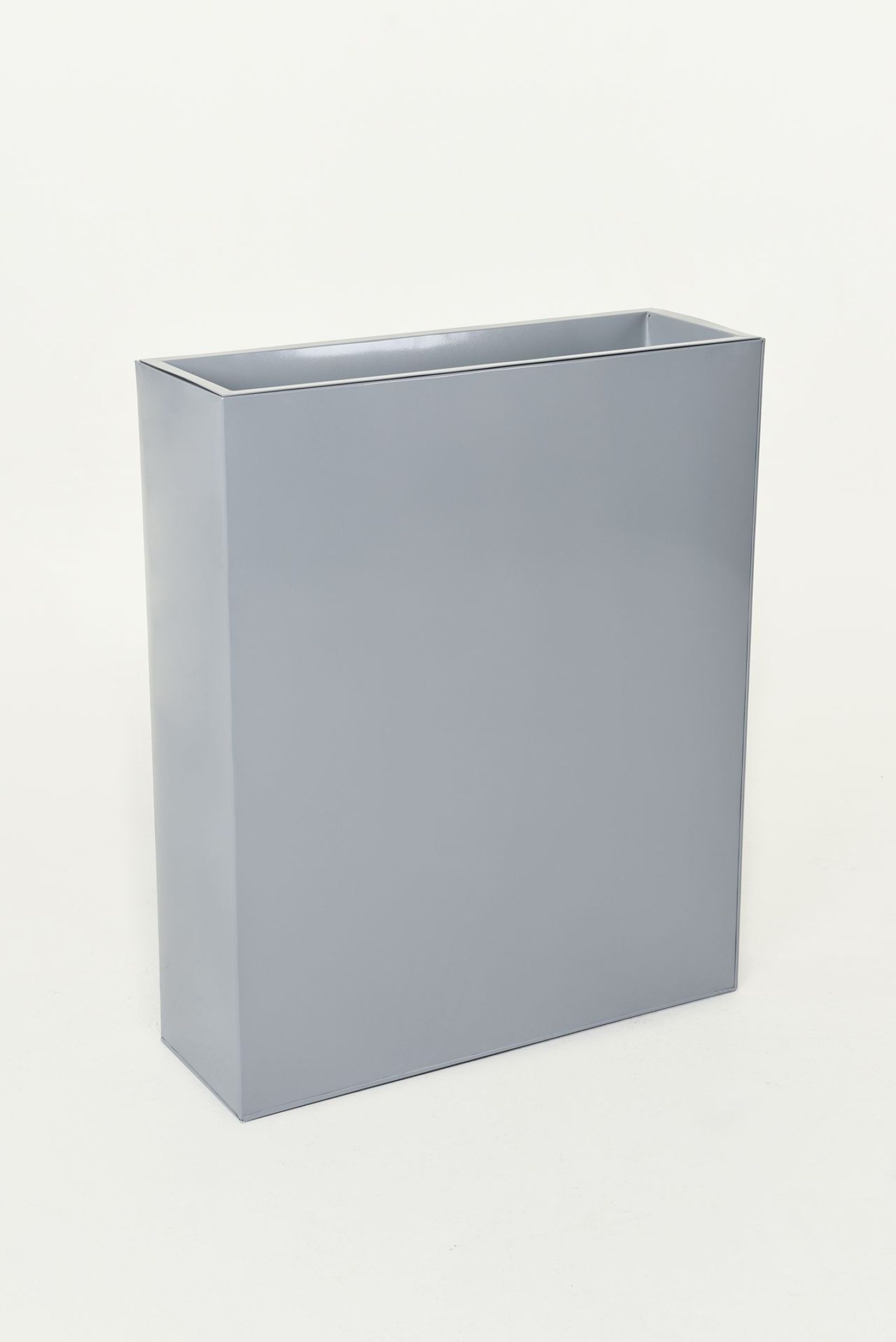 Pflanzkübel Raumteiler pulverbeschichtetes Stahlblech "Elemento", Grau
