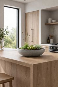 Pflanzschale Blumenschale Fiberglas PLANA Beton-Design Grau