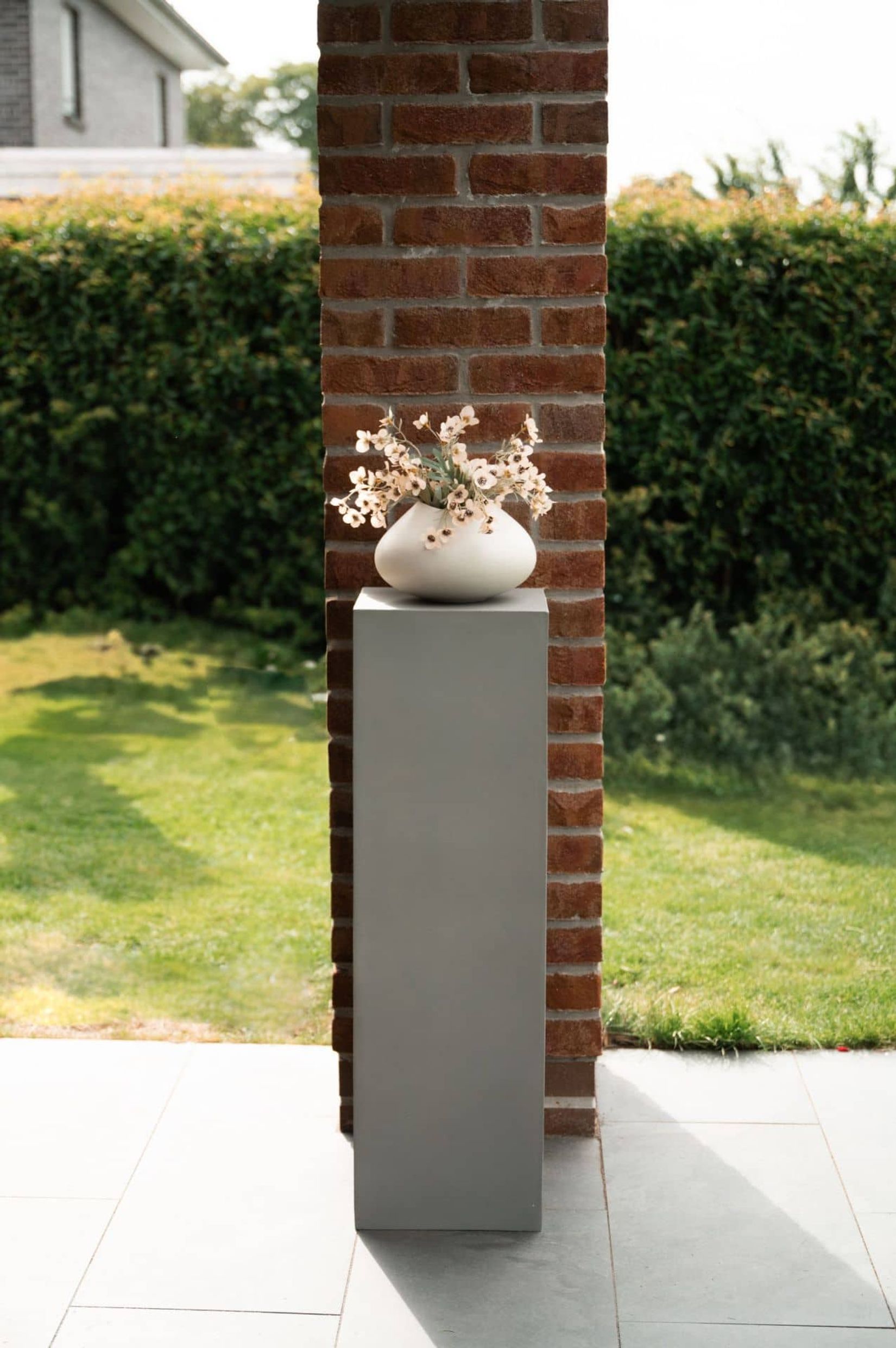 Podest Säule Fiberglas PODEST Beton-Design Grau Podest Säule Fiberglas PODEST Beton-Design Grau