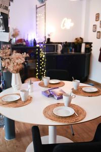 4er Set Tischset Platzset Set Wasserhyazinthe ILANA