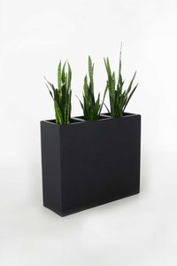 6er Set Pflanzkübel Raumteiler Fiberglas "Elemento", Anthrazit